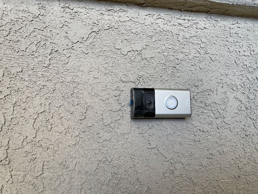 Ring camera doorbell.