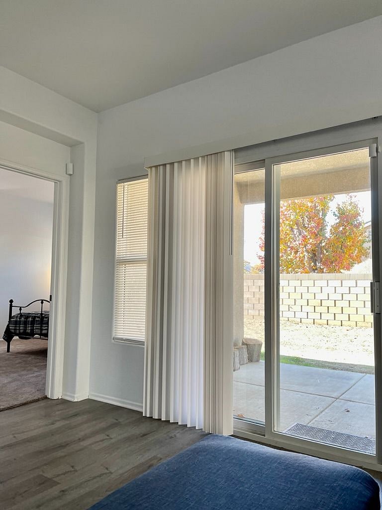 Slider leads to covered sitting area.