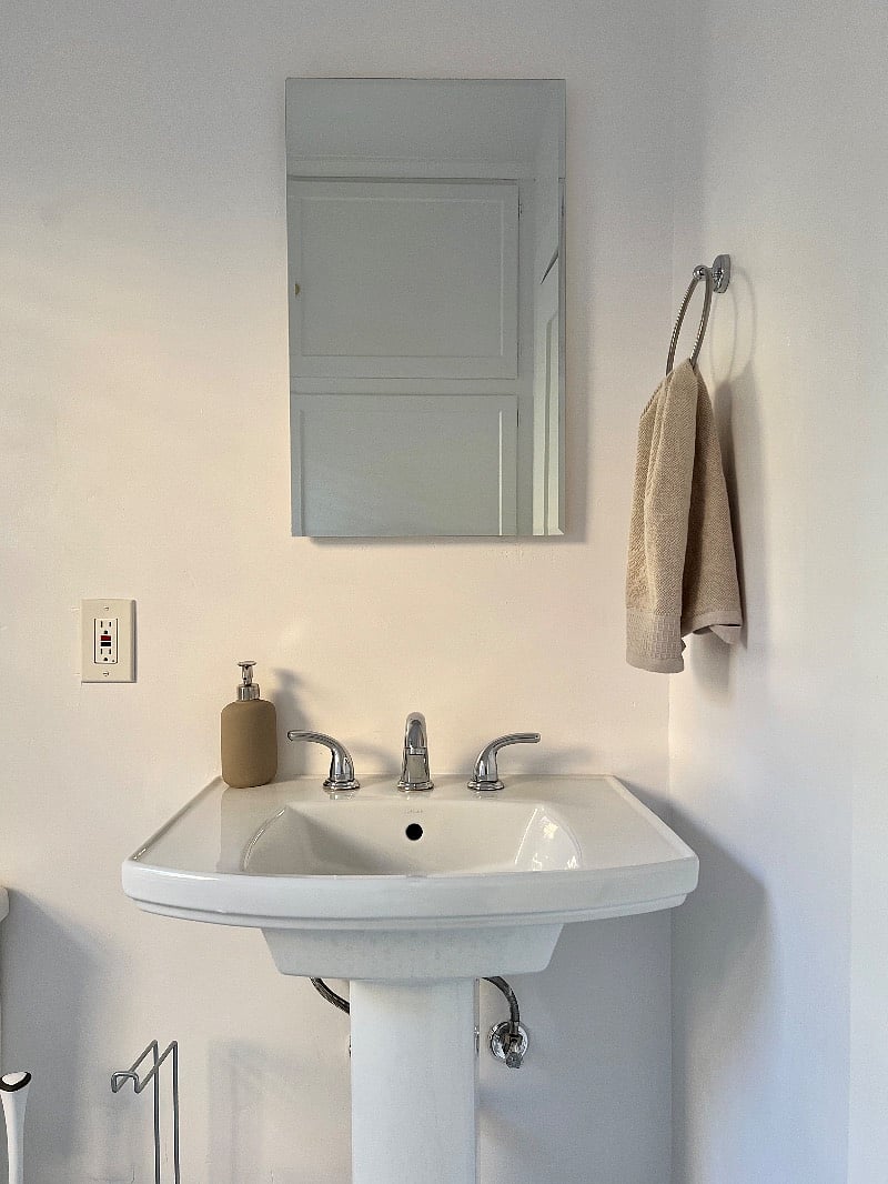 Half bathroom located in bedroom #2