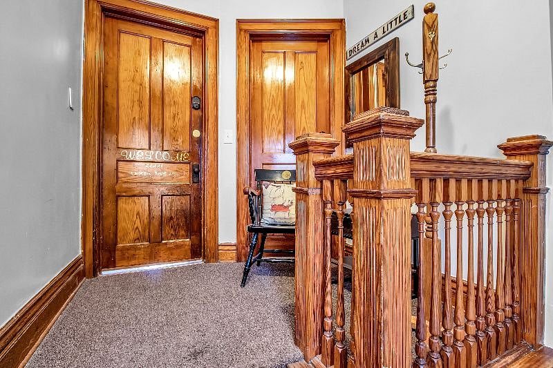 Foyer area. Entrance to the second floor unit