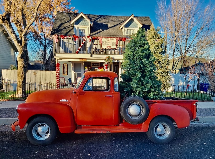 Little Red Truck at Christmas!