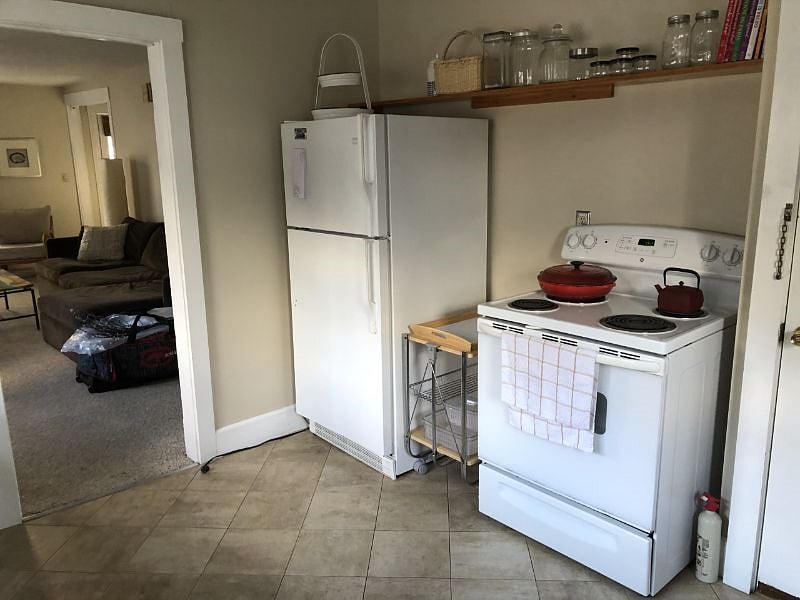 Kitchen with appliances.