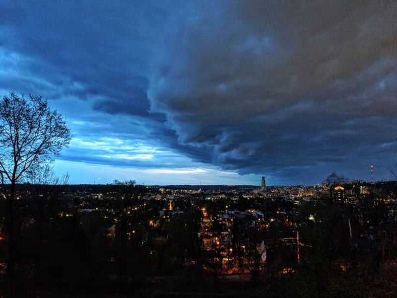 View from the deck (night)