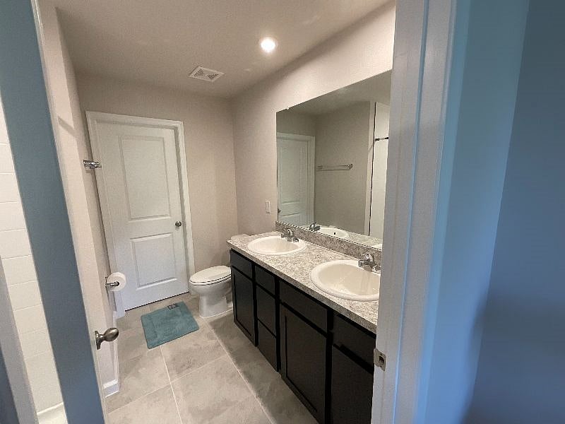 Master Bathroom with double vanities