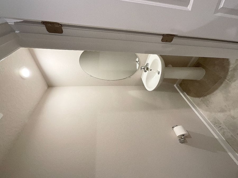 Powder room on the first floor for your guests easy access.