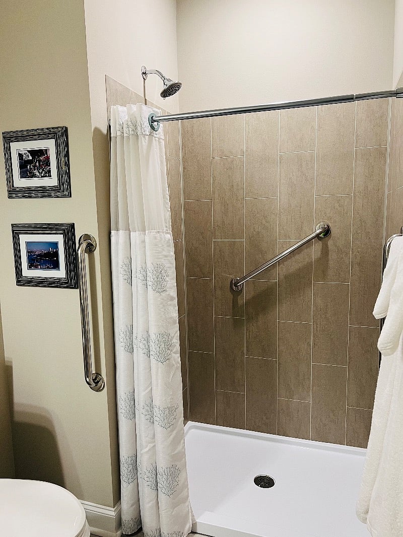 Large supply of towels included