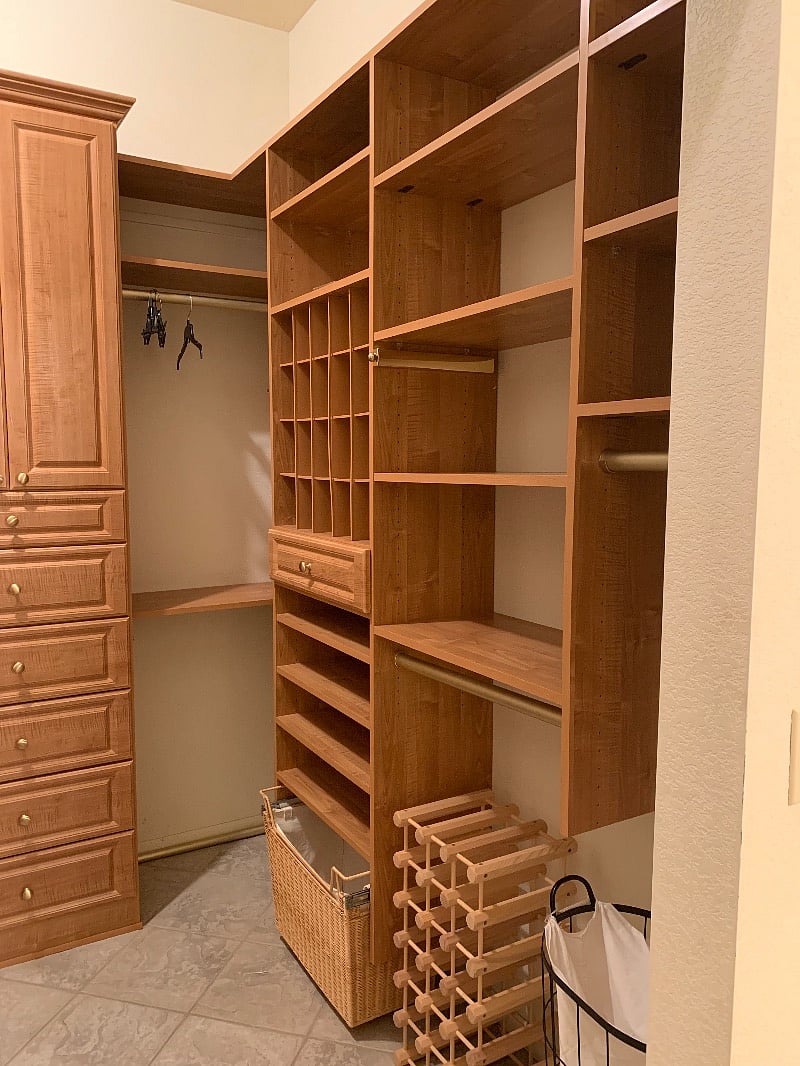 Walk-In Closet in Master Bedroom