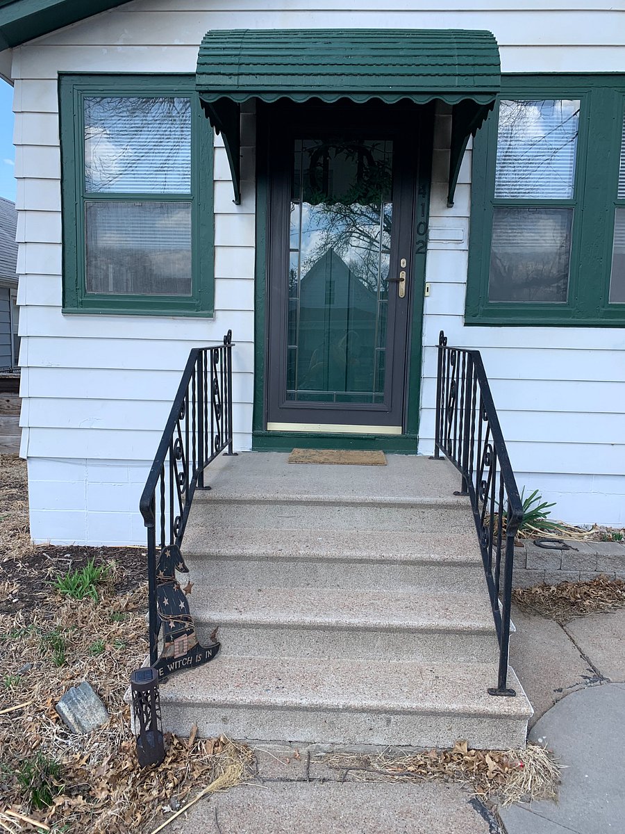 Front entrance of house