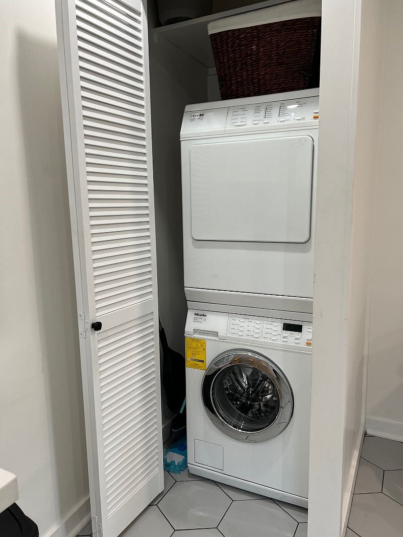 Washer and dryer in Kitchen