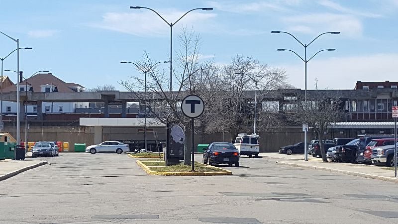 View of the station from the property