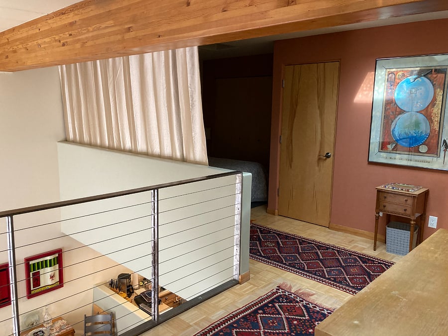 Sleeping Area with Blackout Curtain