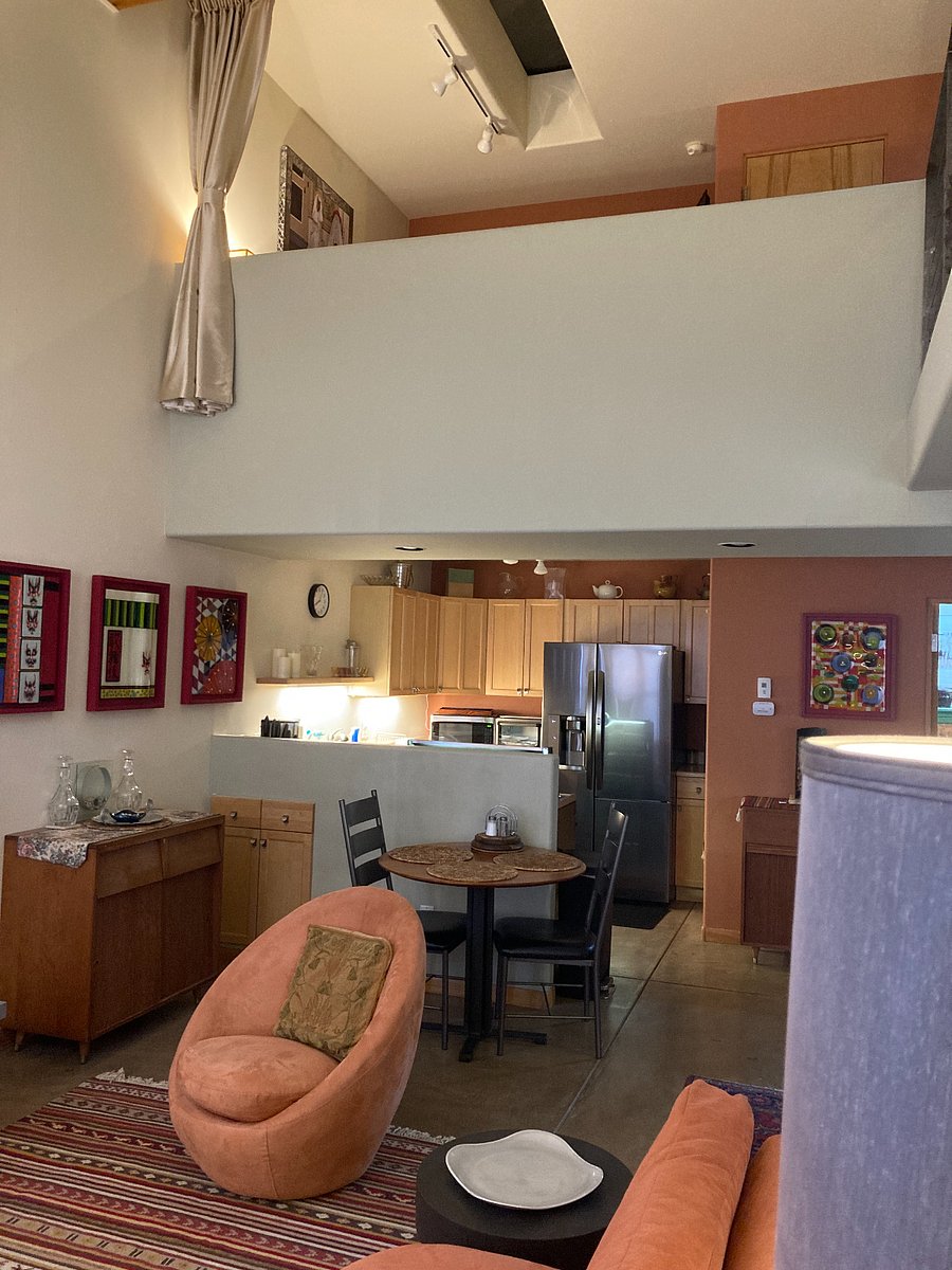 View of Upstairs with Blackout Curtain
