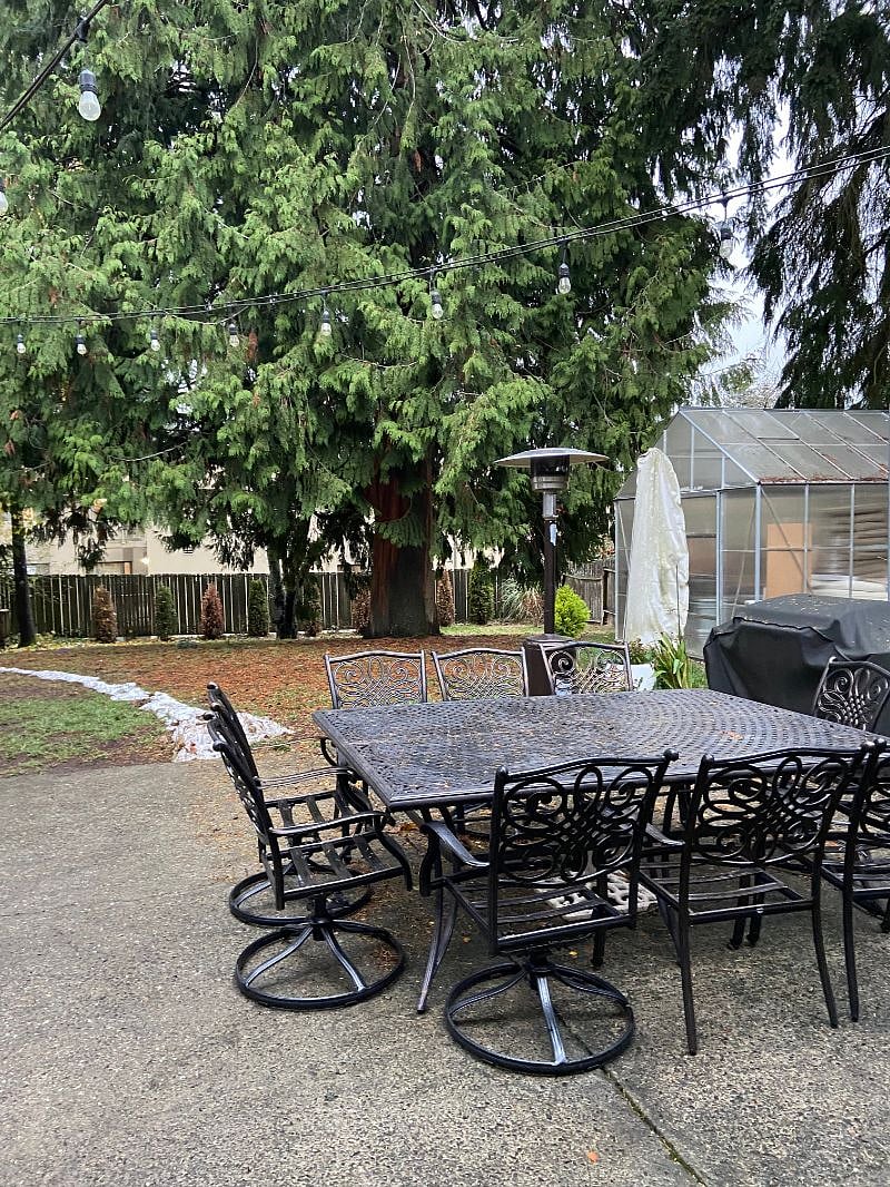 spacious backyard