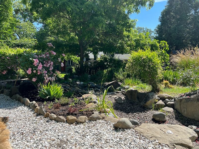 In spring, summer, and early fall the grounds at Le Jardin Familial are bursting with color.