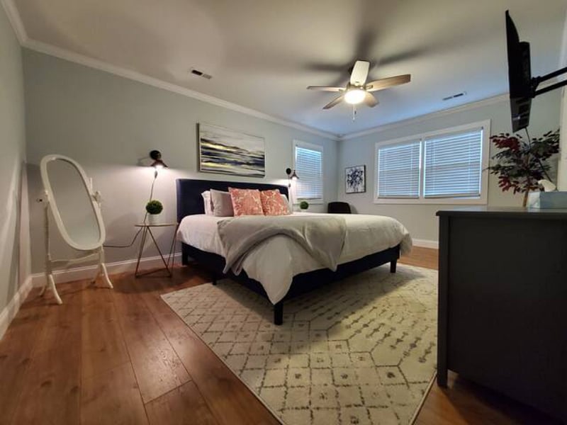Master Bedroom includes a full-length mirror.