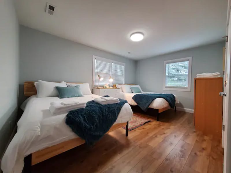 Bedroom #2 includes 2 Queen beds with plenty of dresser space.