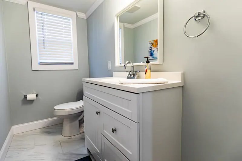 Downstairs half bath