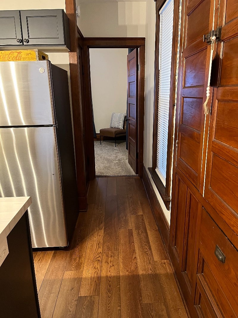 Hallway to rear bedroom