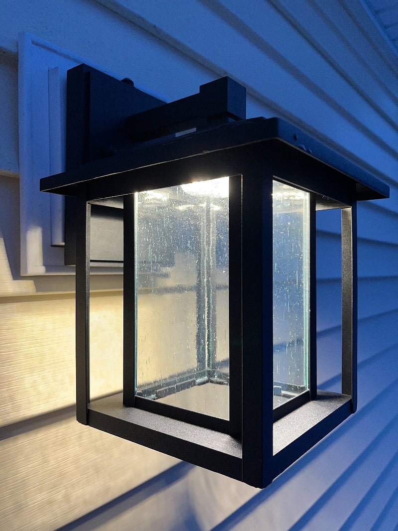 Feel secure with lights by the rear entrance