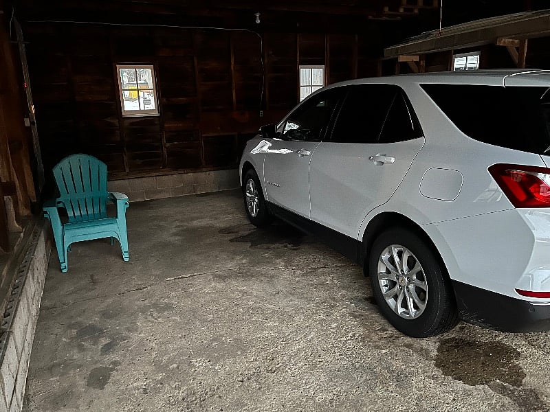 Keep your car out of the elements with this garage (opener supplied)