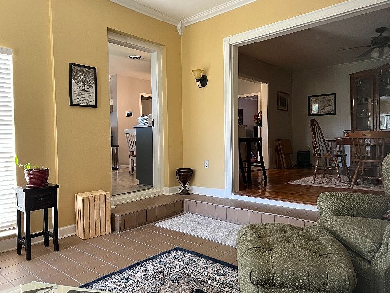 Sun Room looking toward Kitchen and Dining