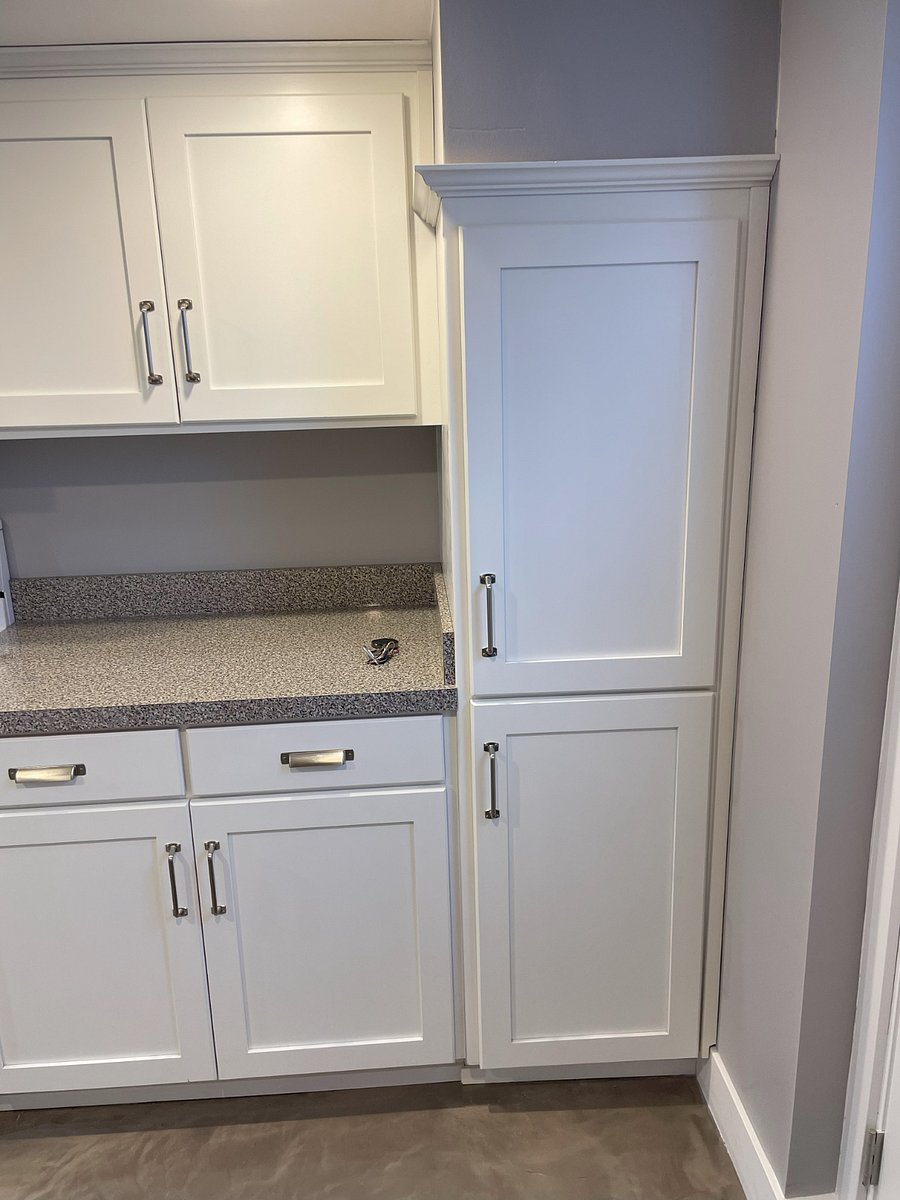 Full size pantry cabinet in kitchen