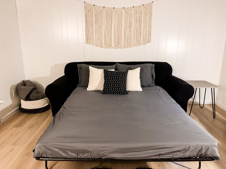 Queen Sofa Bed Provides Additional Sleeping Arrangements for Two
