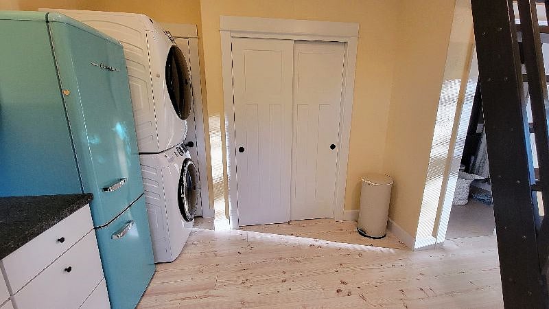 View of the laundry and pantry in the kitchen. 