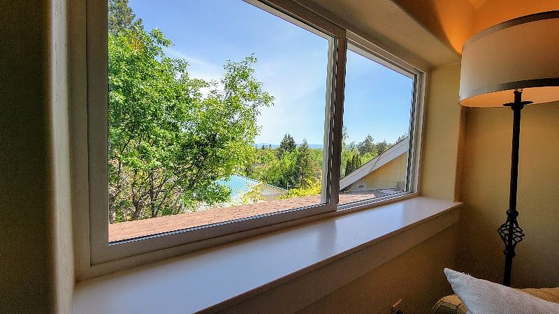 The view from the bedroom.