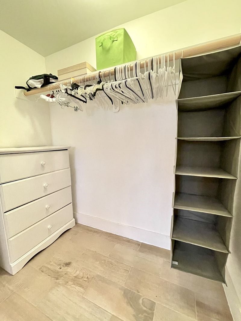 The closet is massive for DC row houses