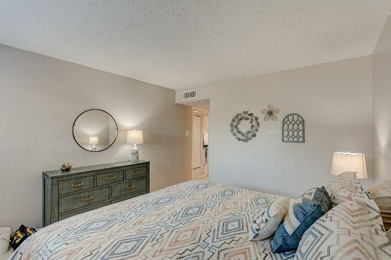 A tv has been added in this bedroom
