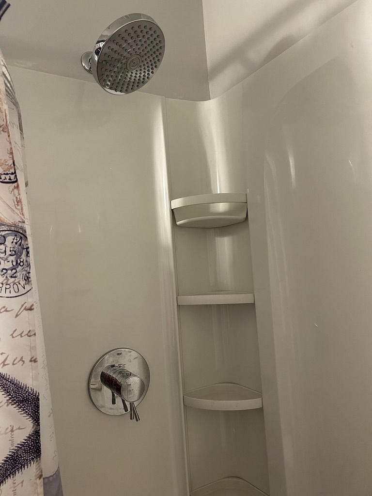 Shower with rain head