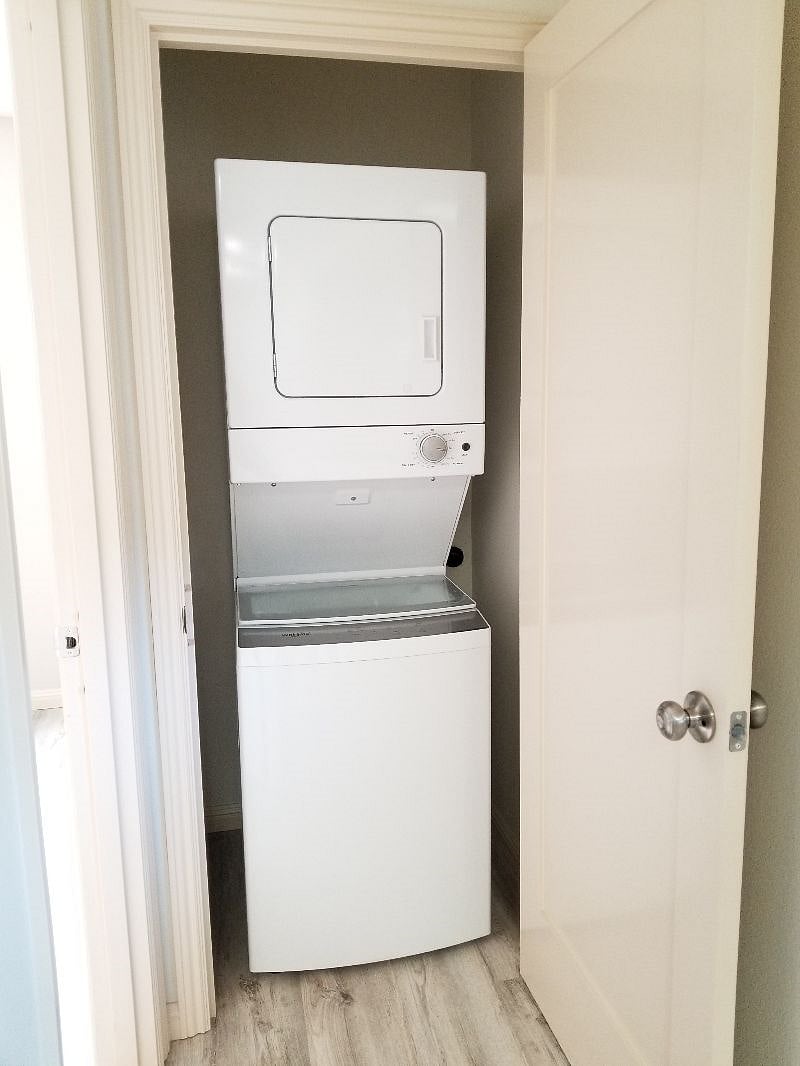 Brand new in-unit private washer and dryer