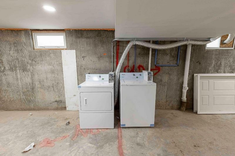 onsite coin laundry in basement