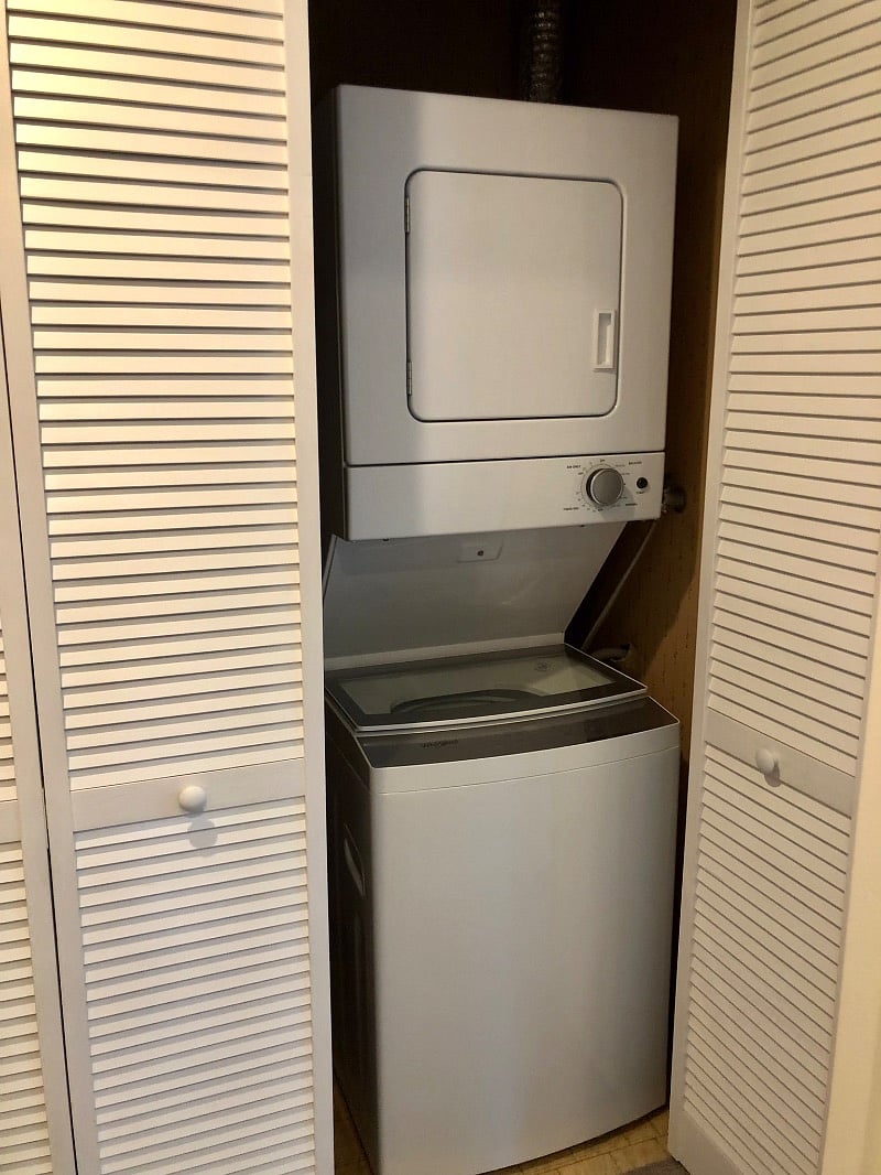 In-unit washer and dryer available.