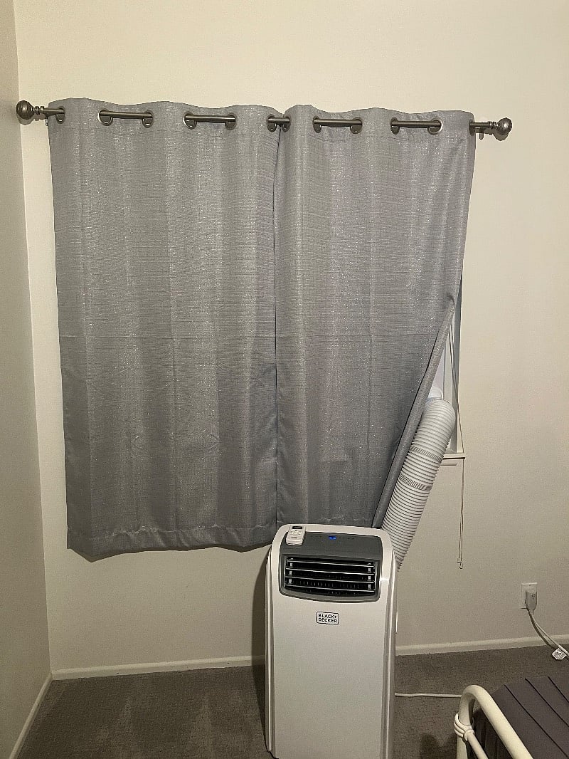 Portable AC unit available for your comfort.