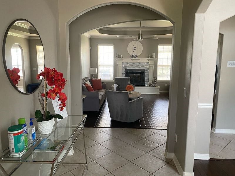 Spacious entry way.