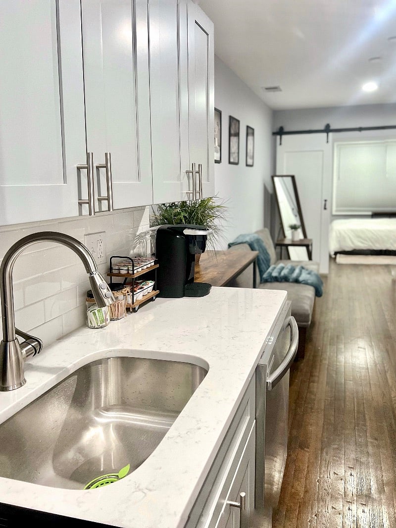 Kitchen and living room