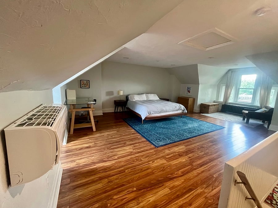 Mini spilt (for A/C and heat) and radiant heat available in bedrooms