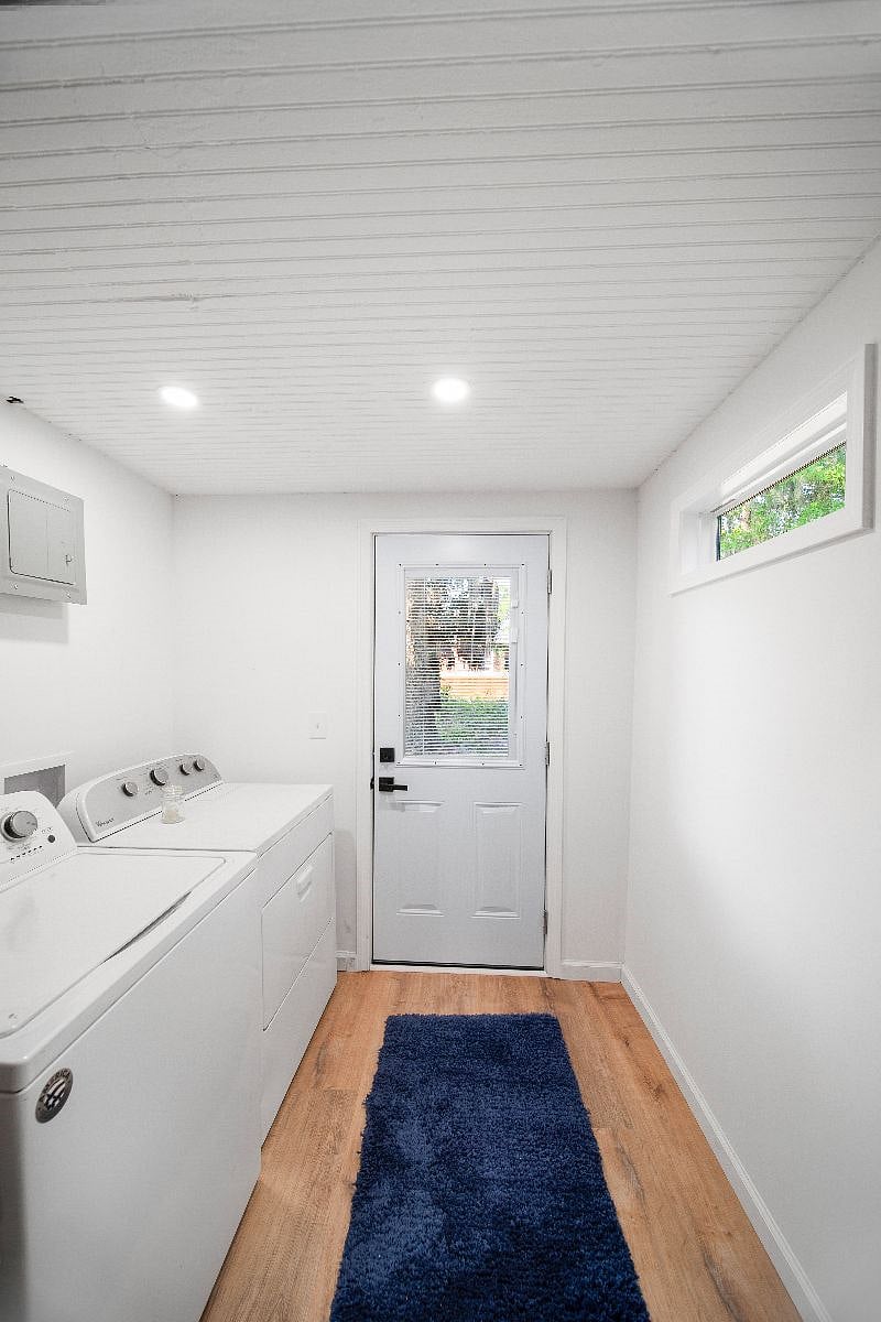 Full sized washer and dryer in the home for your convenience.
