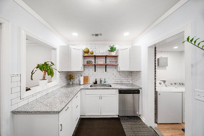Fully stocked with all standard utensils for all of your cooking needs.