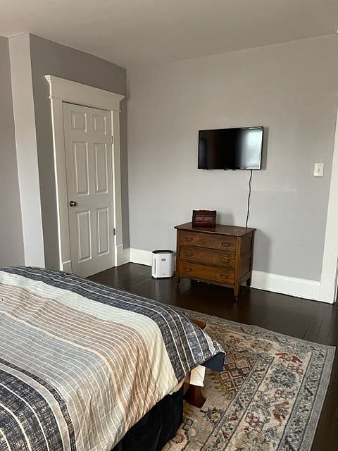Relax in bed with a movie