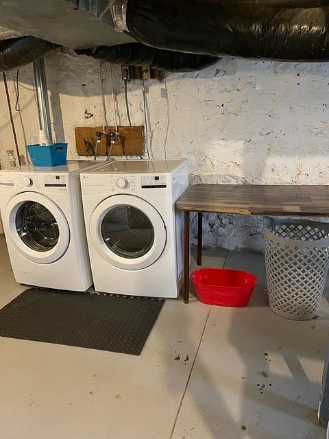 Full-size washer and dryer