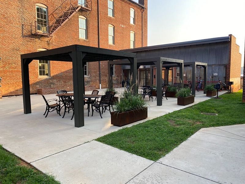 Outdoor grilling area