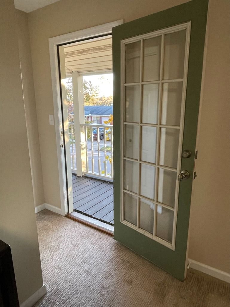 private porch access in Master bedroom