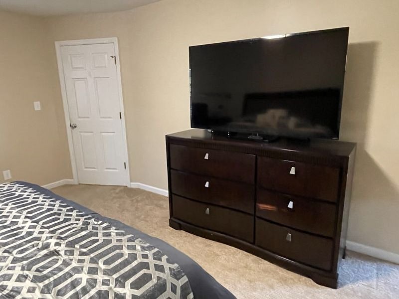 Large tv with cable