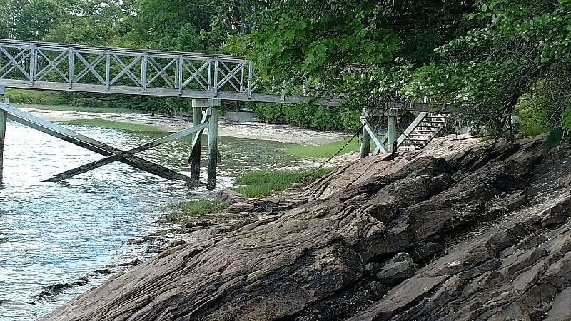 The deeded ocean access. 200 yards down the hill