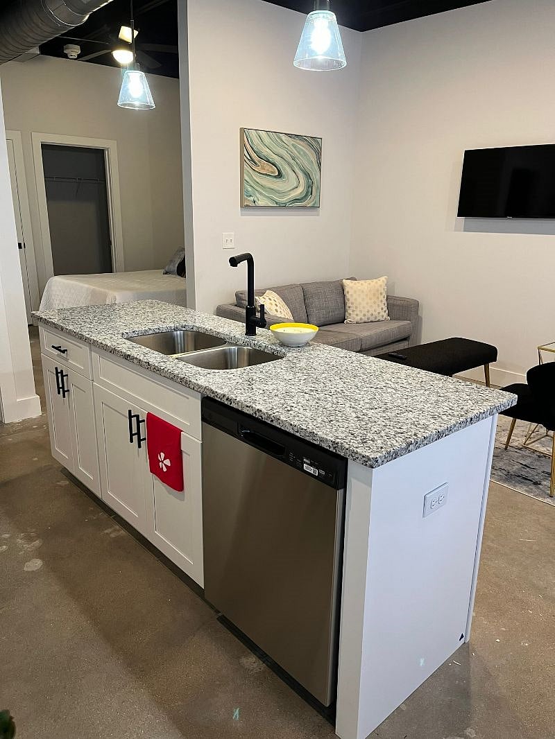 Kitchen and Living Room