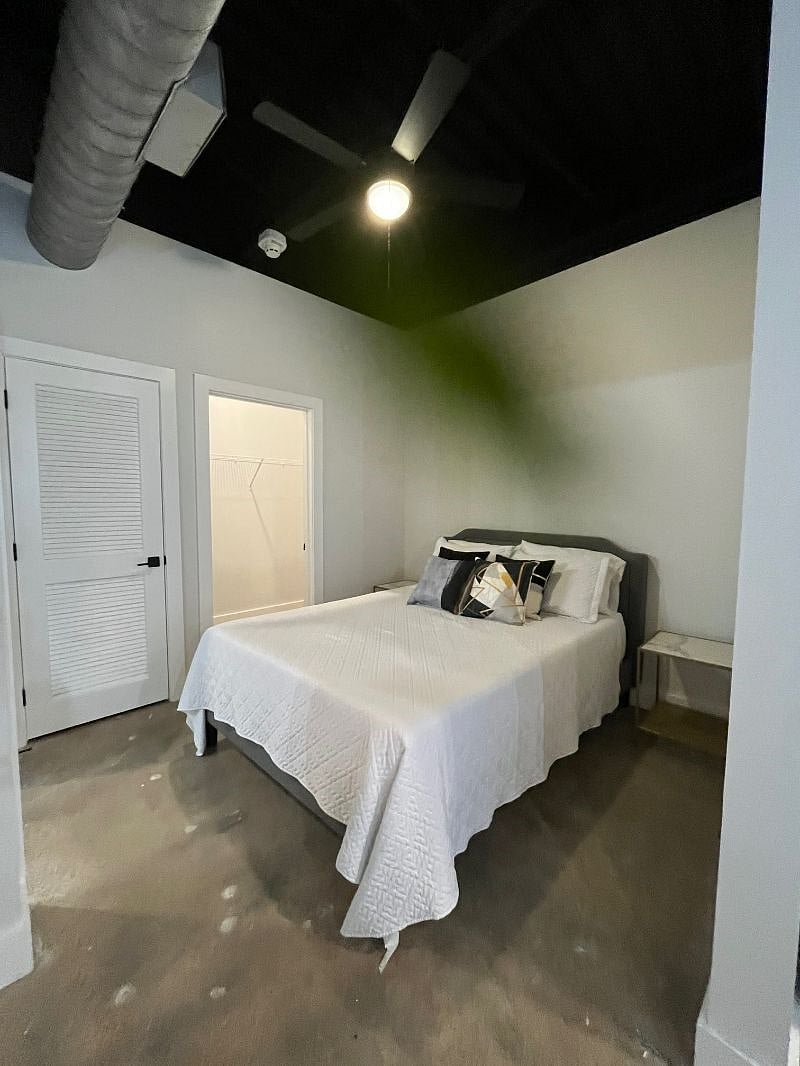 Studio Bedroom with Walk-in Closet and Small Storage Available next to the closet
