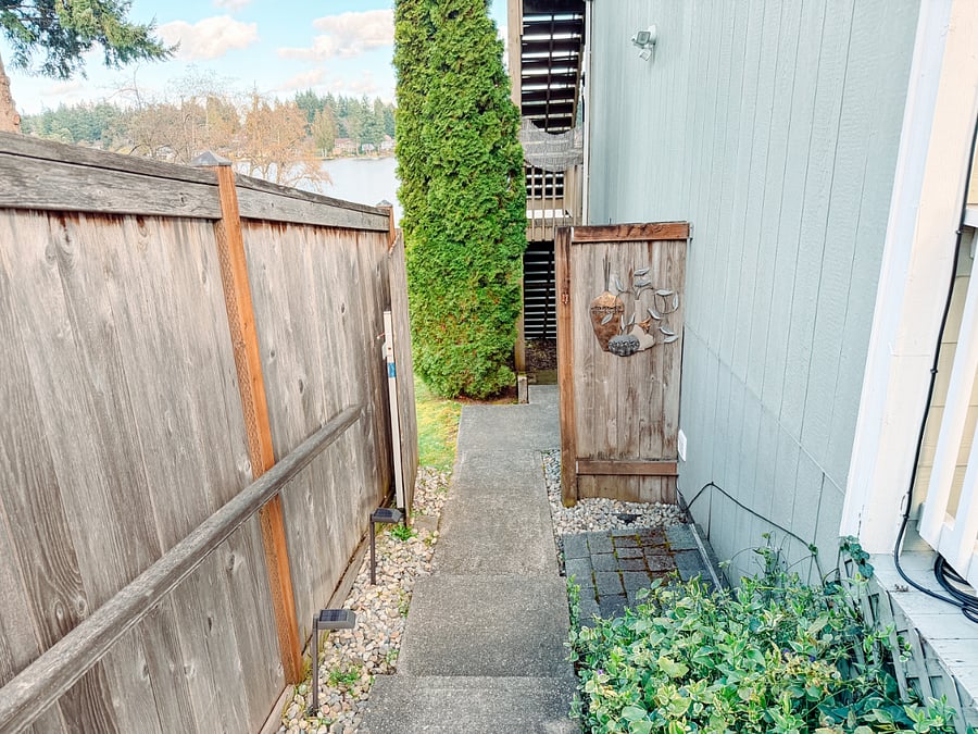 Walkway to private entrance